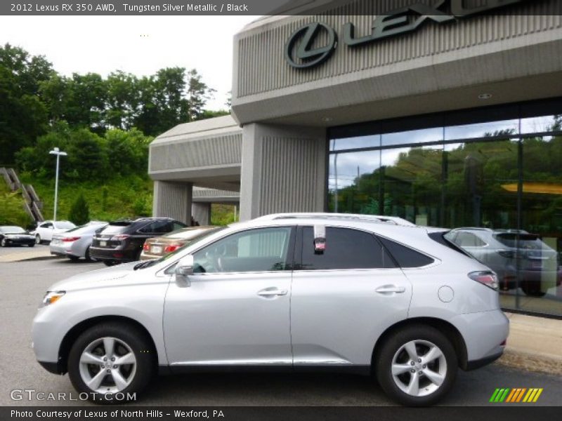 Tungsten Silver Metallic / Black 2012 Lexus RX 350 AWD
