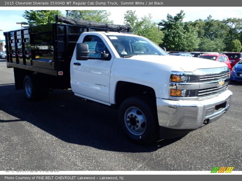 Summit White / Jet Black 2015 Chevrolet Silverado 3500HD WT Regular Cab Dump Truck