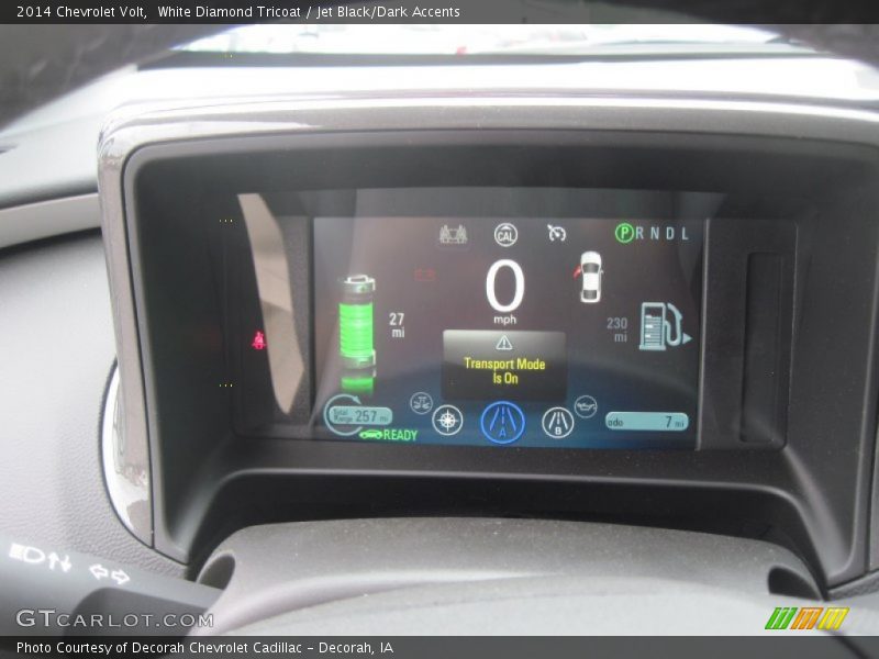 White Diamond Tricoat / Jet Black/Dark Accents 2014 Chevrolet Volt