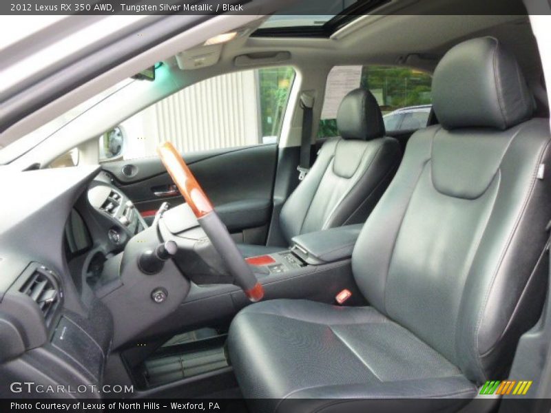 Tungsten Silver Metallic / Black 2012 Lexus RX 350 AWD