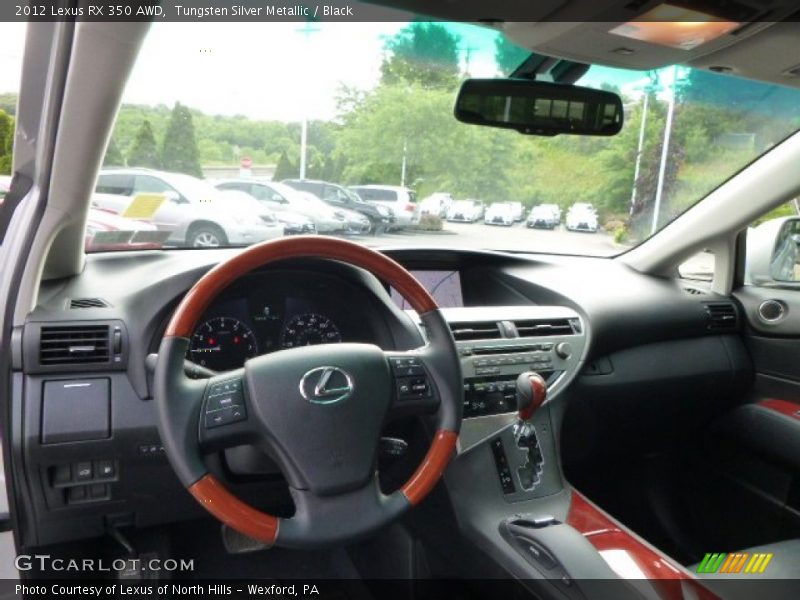 Tungsten Silver Metallic / Black 2012 Lexus RX 350 AWD