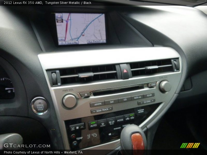 Tungsten Silver Metallic / Black 2012 Lexus RX 350 AWD