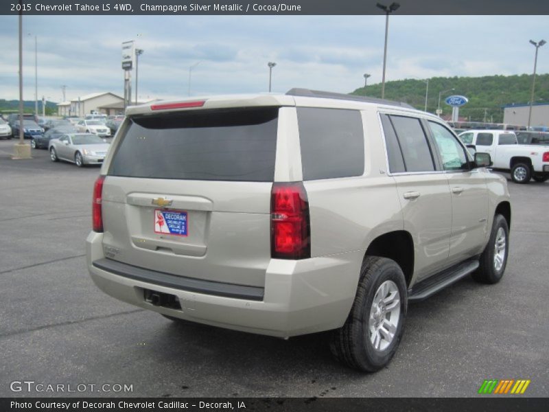 Champagne Silver Metallic / Cocoa/Dune 2015 Chevrolet Tahoe LS 4WD
