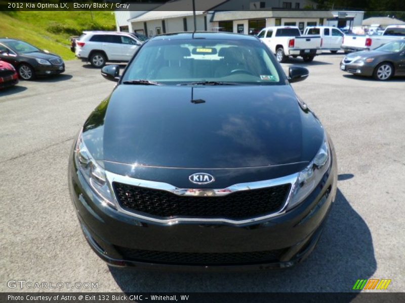 Ebony Black / Gray 2012 Kia Optima LX
