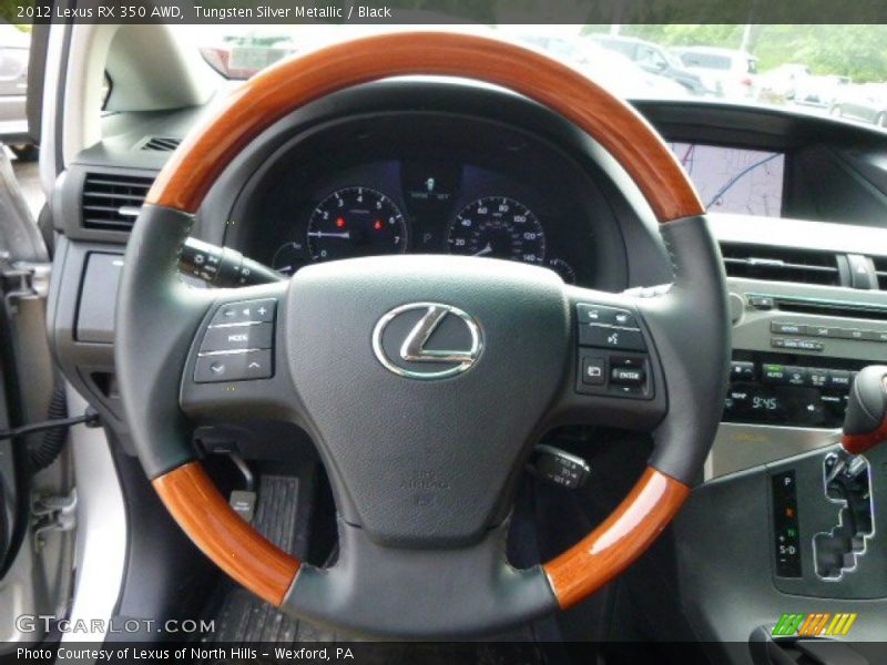 Tungsten Silver Metallic / Black 2012 Lexus RX 350 AWD