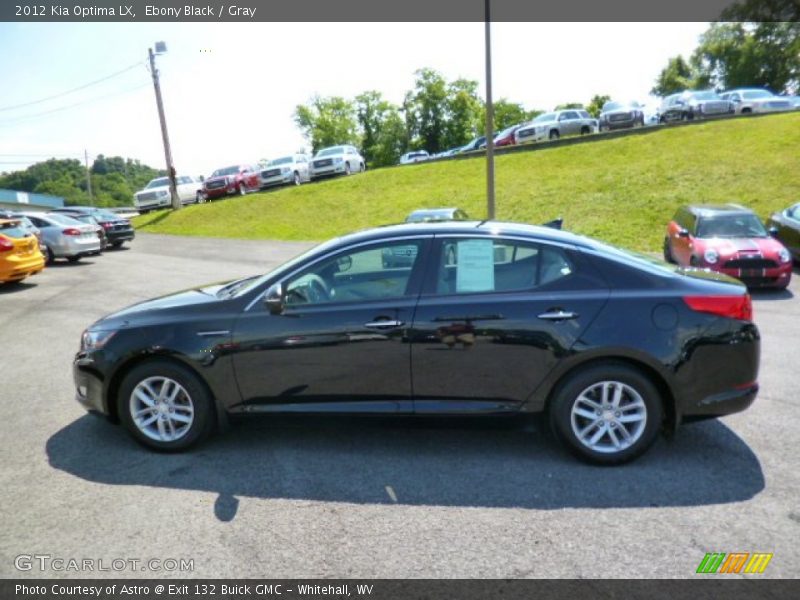 Ebony Black / Gray 2012 Kia Optima LX