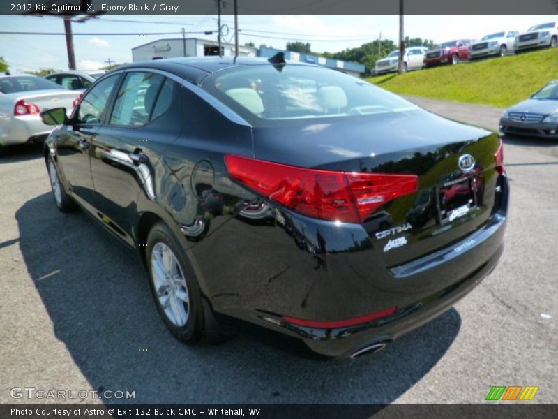 Ebony Black / Gray 2012 Kia Optima LX