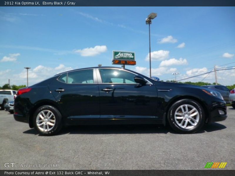 Ebony Black / Gray 2012 Kia Optima LX