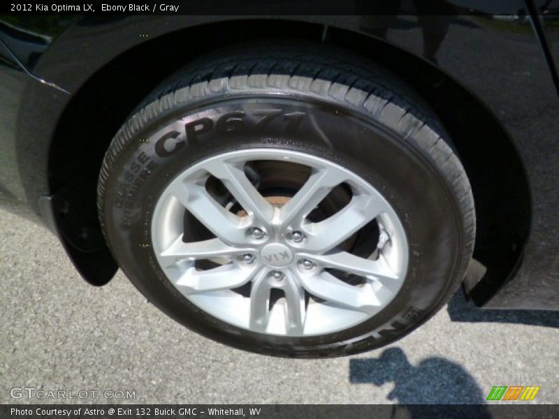 Ebony Black / Gray 2012 Kia Optima LX