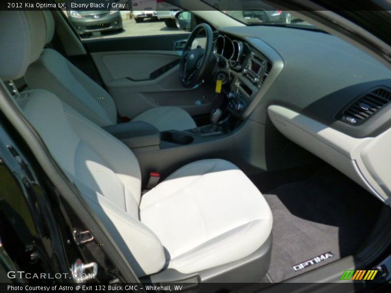 Ebony Black / Gray 2012 Kia Optima LX