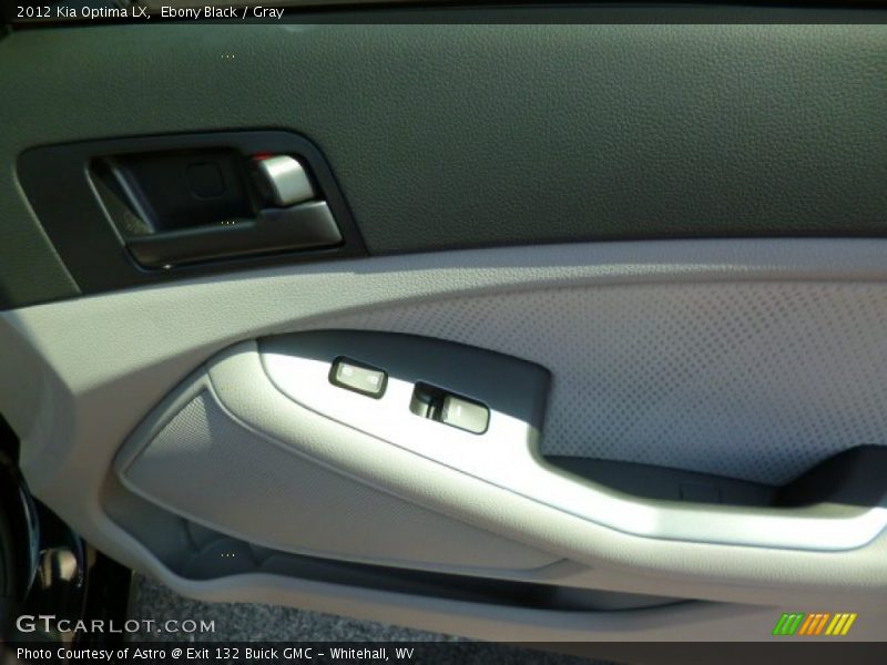 Ebony Black / Gray 2012 Kia Optima LX