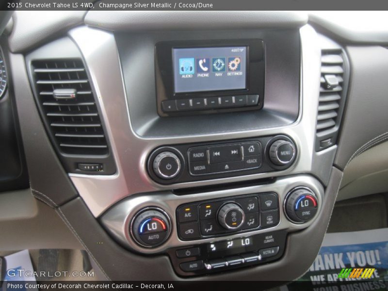 Controls of 2015 Tahoe LS 4WD