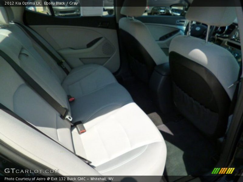 Ebony Black / Gray 2012 Kia Optima LX