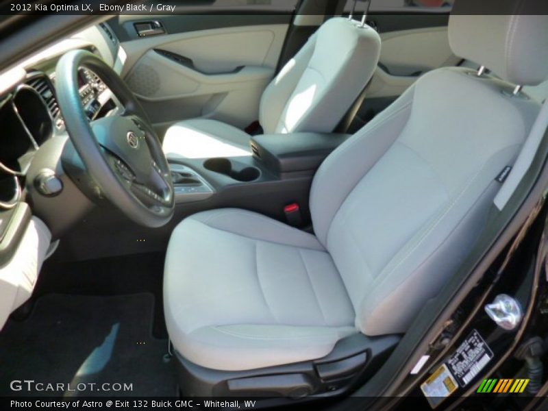 Ebony Black / Gray 2012 Kia Optima LX