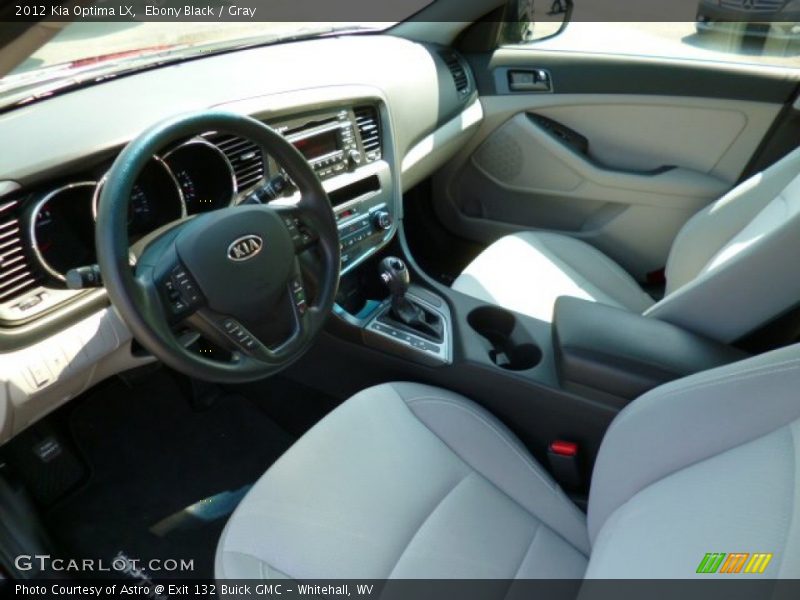 Ebony Black / Gray 2012 Kia Optima LX