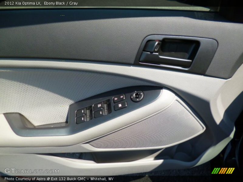 Ebony Black / Gray 2012 Kia Optima LX