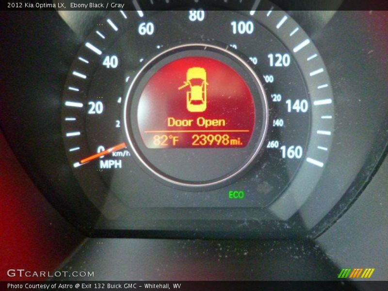 Ebony Black / Gray 2012 Kia Optima LX