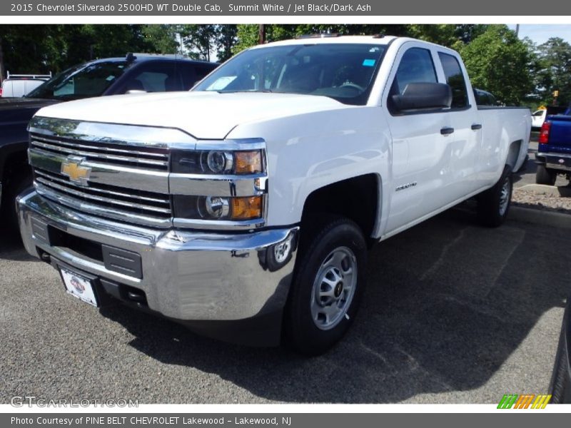 Summit White / Jet Black/Dark Ash 2015 Chevrolet Silverado 2500HD WT Double Cab