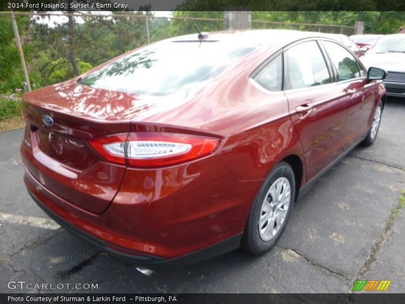Sunset / Earth Gray 2014 Ford Fusion S
