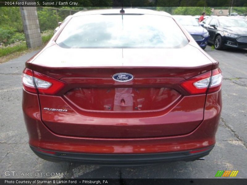 Sunset / Earth Gray 2014 Ford Fusion S