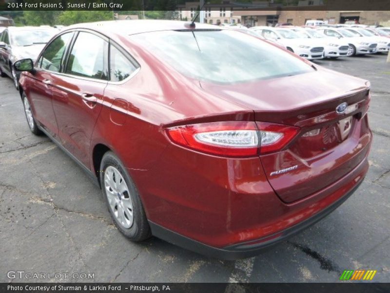Sunset / Earth Gray 2014 Ford Fusion S