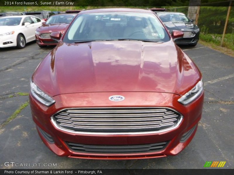 Sunset / Earth Gray 2014 Ford Fusion S
