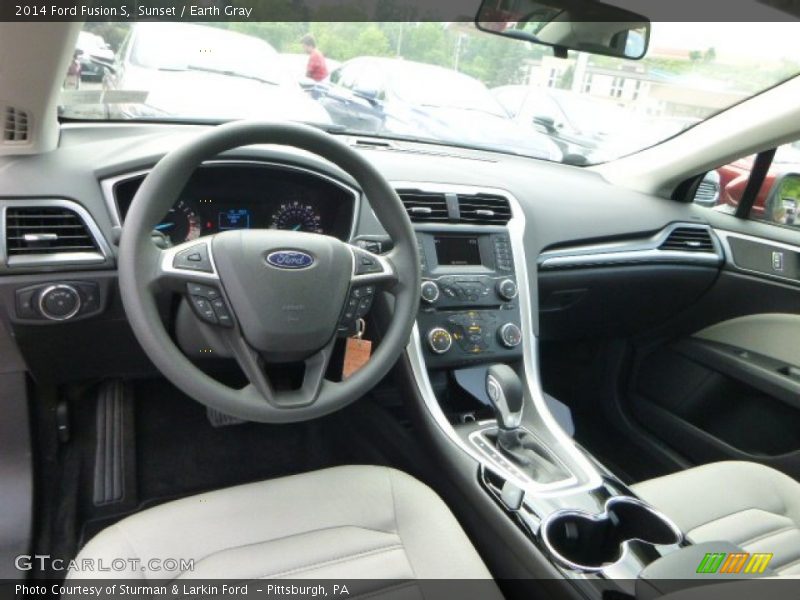 Sunset / Earth Gray 2014 Ford Fusion S