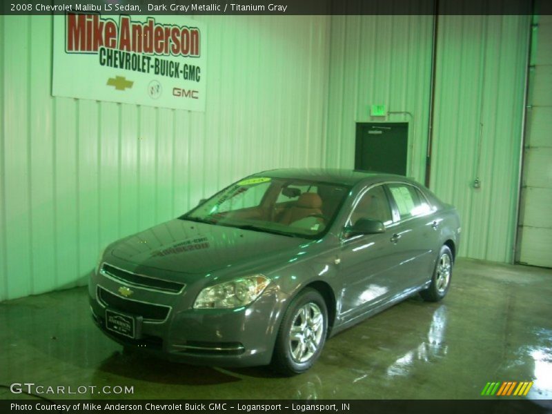 Dark Gray Metallic / Titanium Gray 2008 Chevrolet Malibu LS Sedan