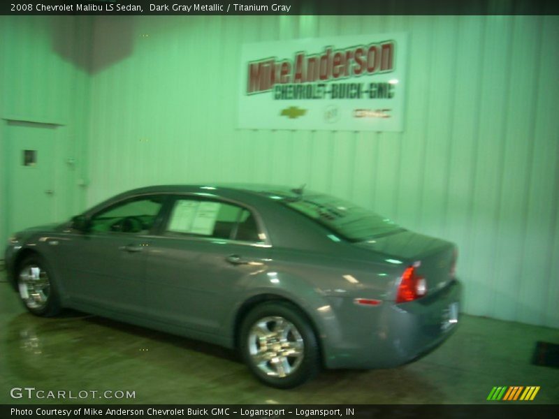 Dark Gray Metallic / Titanium Gray 2008 Chevrolet Malibu LS Sedan