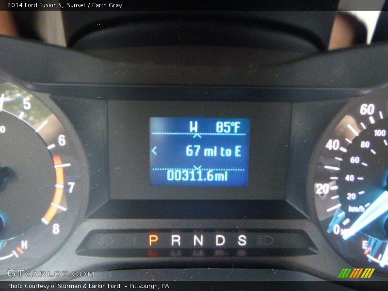 Sunset / Earth Gray 2014 Ford Fusion S