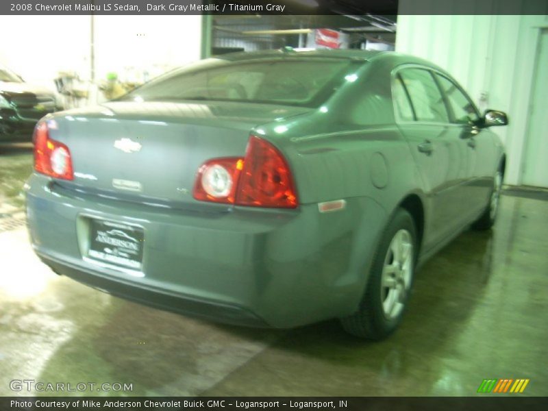 Dark Gray Metallic / Titanium Gray 2008 Chevrolet Malibu LS Sedan
