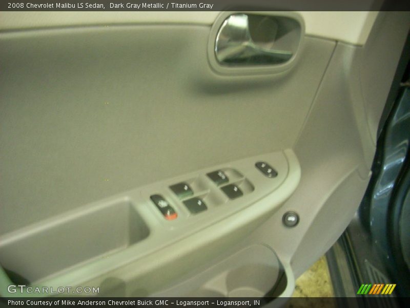 Dark Gray Metallic / Titanium Gray 2008 Chevrolet Malibu LS Sedan