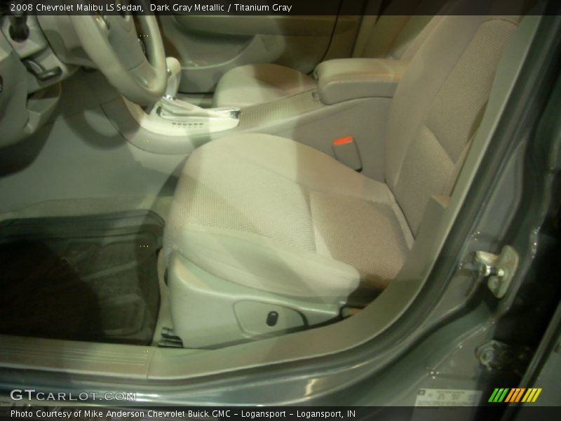 Dark Gray Metallic / Titanium Gray 2008 Chevrolet Malibu LS Sedan
