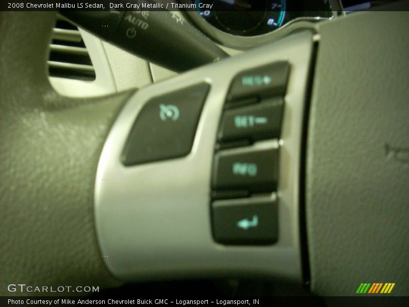 Dark Gray Metallic / Titanium Gray 2008 Chevrolet Malibu LS Sedan