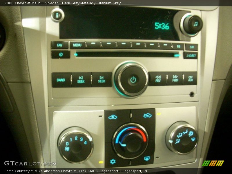 Dark Gray Metallic / Titanium Gray 2008 Chevrolet Malibu LS Sedan