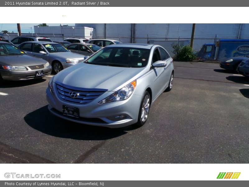 Radiant Silver / Black 2011 Hyundai Sonata Limited 2.0T