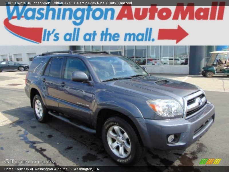 Galactic Gray Mica / Dark Charcoal 2007 Toyota 4Runner Sport Edition 4x4