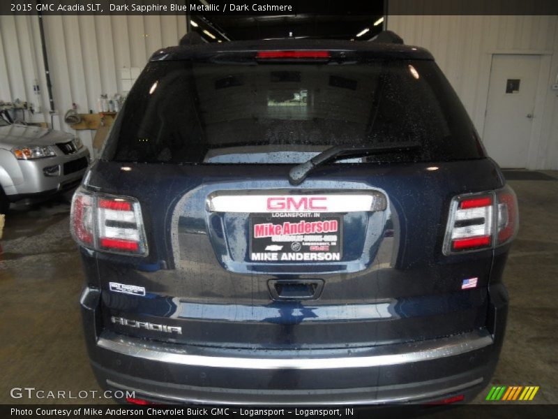 Dark Sapphire Blue Metallic / Dark Cashmere 2015 GMC Acadia SLT