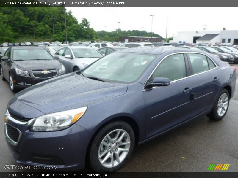 Atlantis Blue Metallic / Cocoa/Light Neutral 2014 Chevrolet Malibu LT