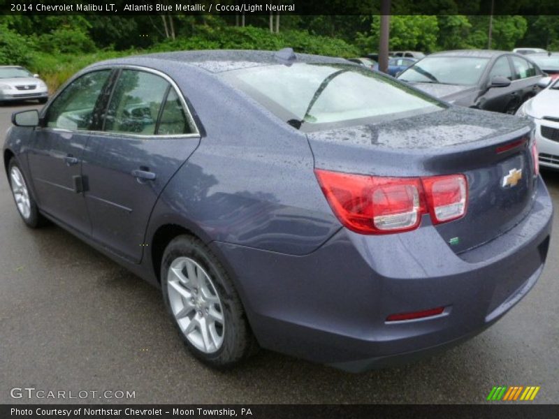 Atlantis Blue Metallic / Cocoa/Light Neutral 2014 Chevrolet Malibu LT