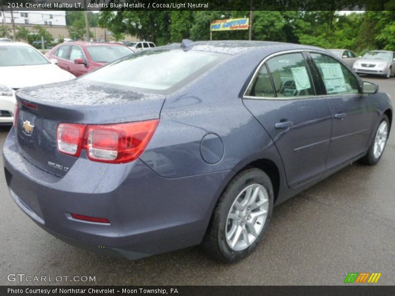 Atlantis Blue Metallic / Cocoa/Light Neutral 2014 Chevrolet Malibu LT
