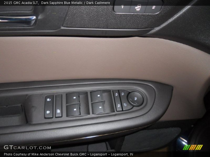Dark Sapphire Blue Metallic / Dark Cashmere 2015 GMC Acadia SLT