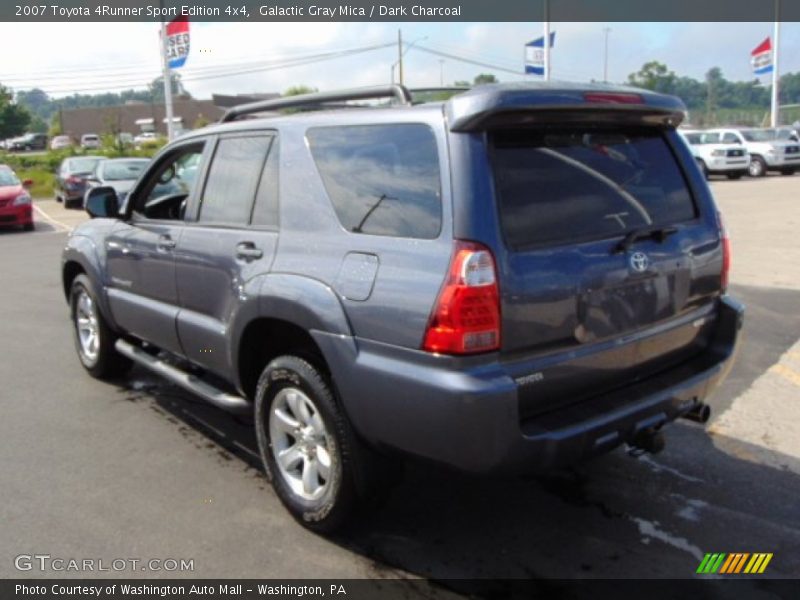 Galactic Gray Mica / Dark Charcoal 2007 Toyota 4Runner Sport Edition 4x4