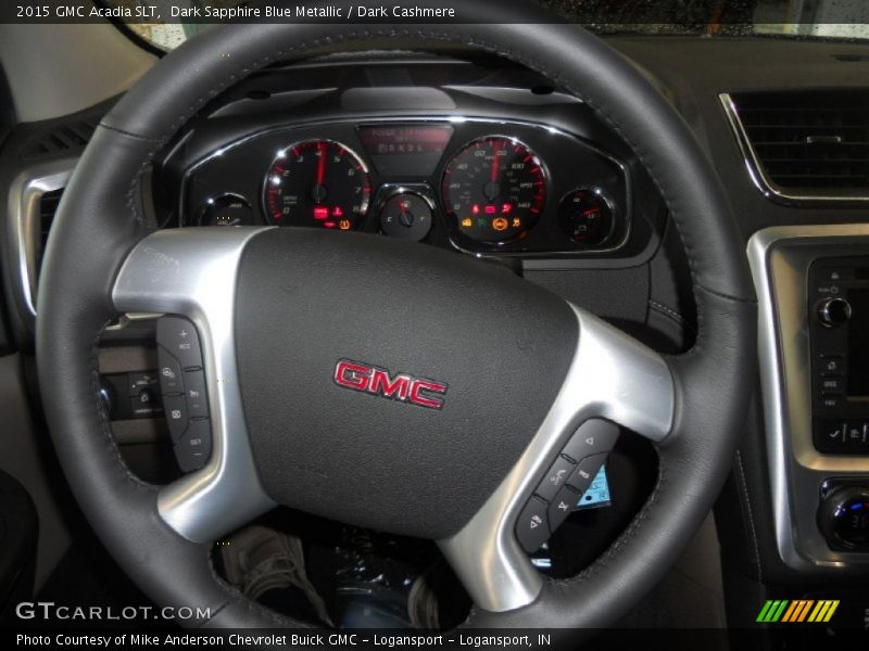 Dark Sapphire Blue Metallic / Dark Cashmere 2015 GMC Acadia SLT