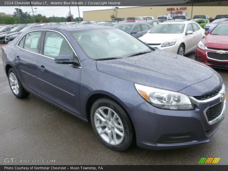Atlantis Blue Metallic / Cocoa/Light Neutral 2014 Chevrolet Malibu LT