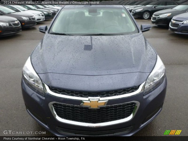 Atlantis Blue Metallic / Cocoa/Light Neutral 2014 Chevrolet Malibu LT