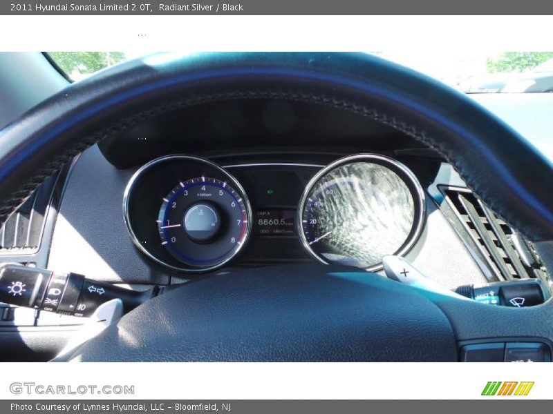 Radiant Silver / Black 2011 Hyundai Sonata Limited 2.0T