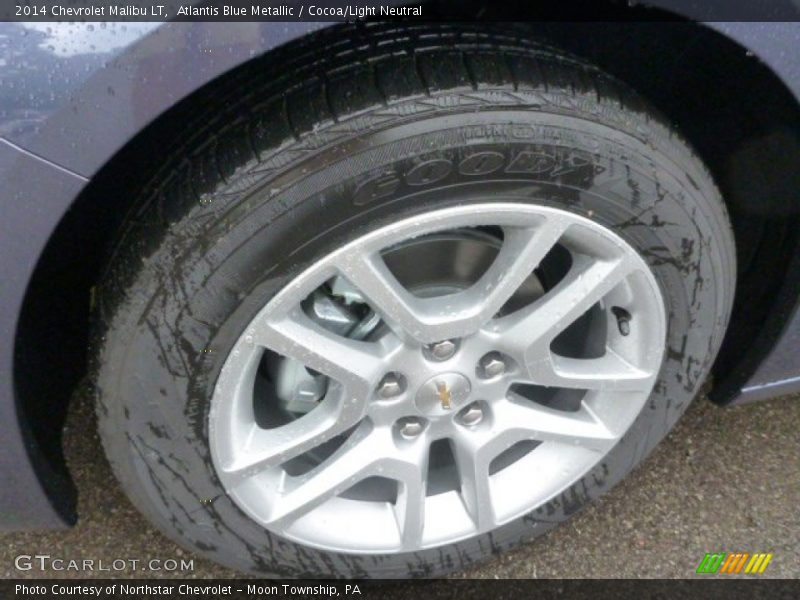 Atlantis Blue Metallic / Cocoa/Light Neutral 2014 Chevrolet Malibu LT