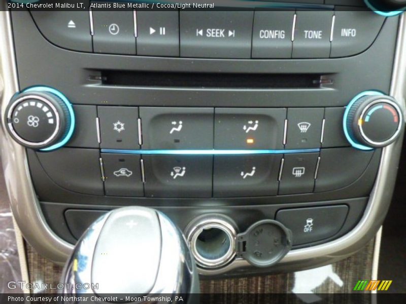 Atlantis Blue Metallic / Cocoa/Light Neutral 2014 Chevrolet Malibu LT