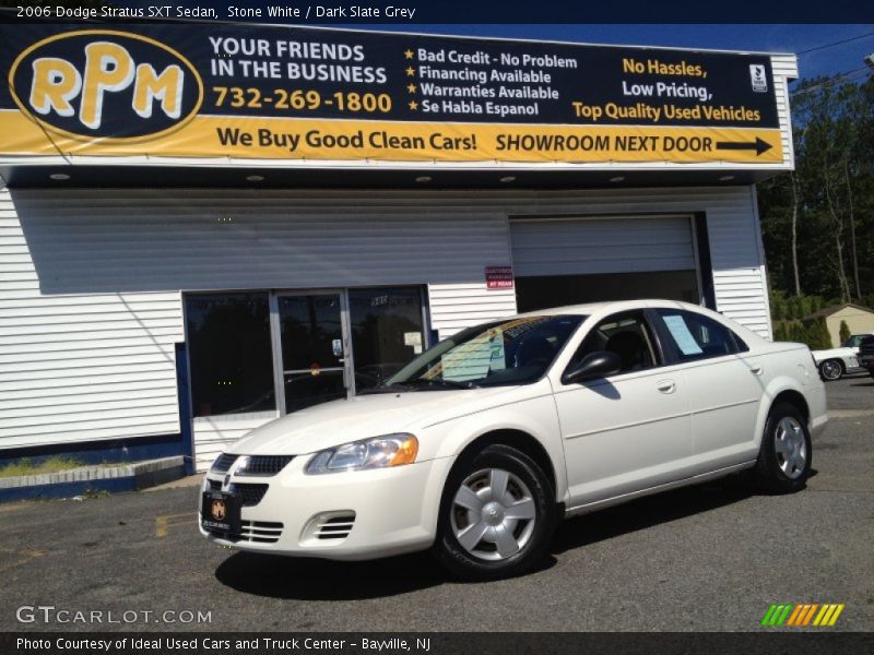 Stone White / Dark Slate Grey 2006 Dodge Stratus SXT Sedan